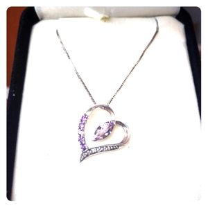 Amethyst heart Necklace from Kay